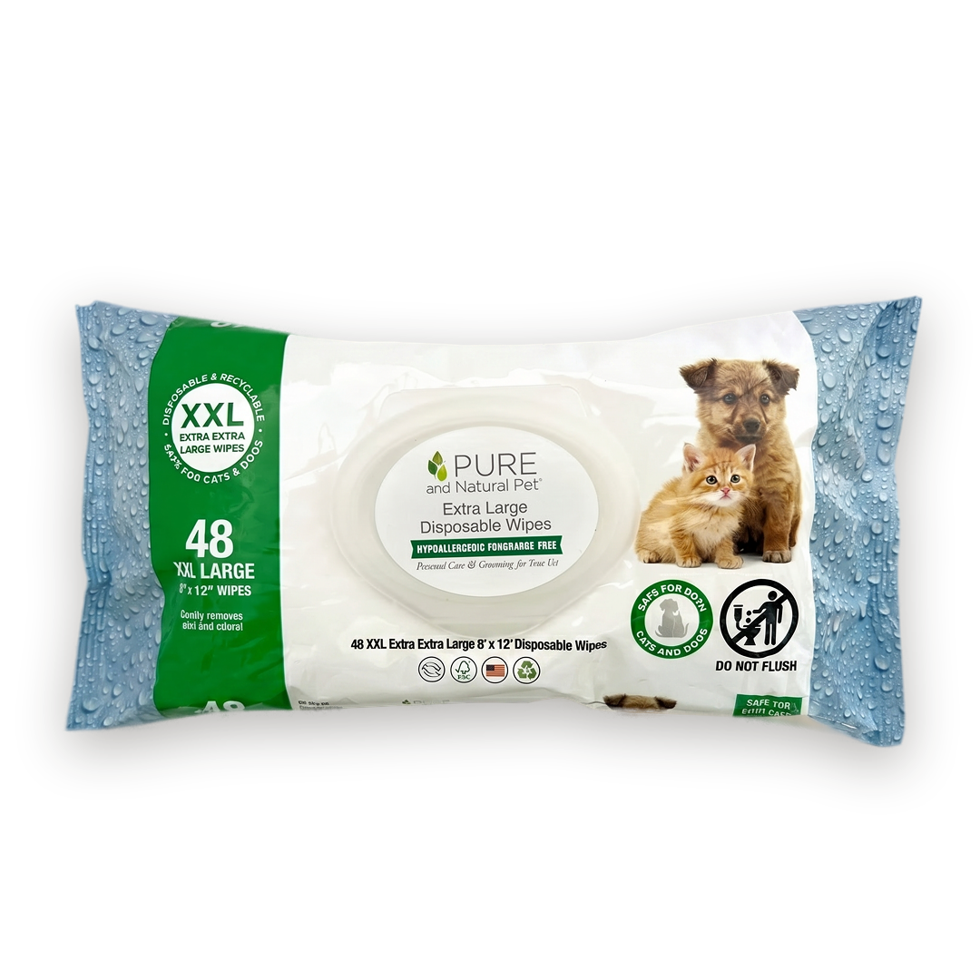 2XL Disposable Wipes, hypoallergenic and fragrance-free