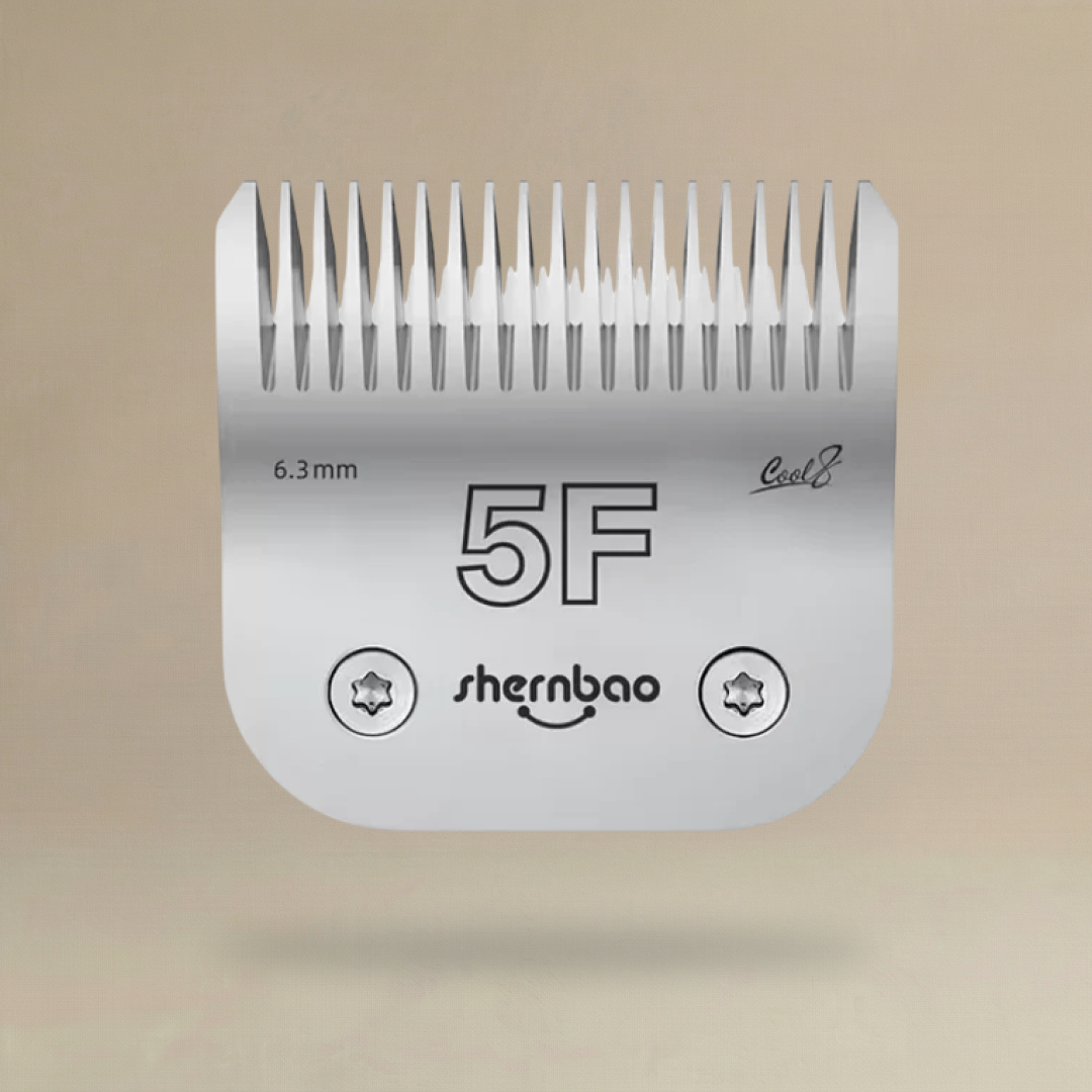 Cool 8 #5F Blade – D-Series (6.3 mm Cut | Cooler, Sharper, Professional Finish) - Professional Pet Grooming Product | Pure Spaw
