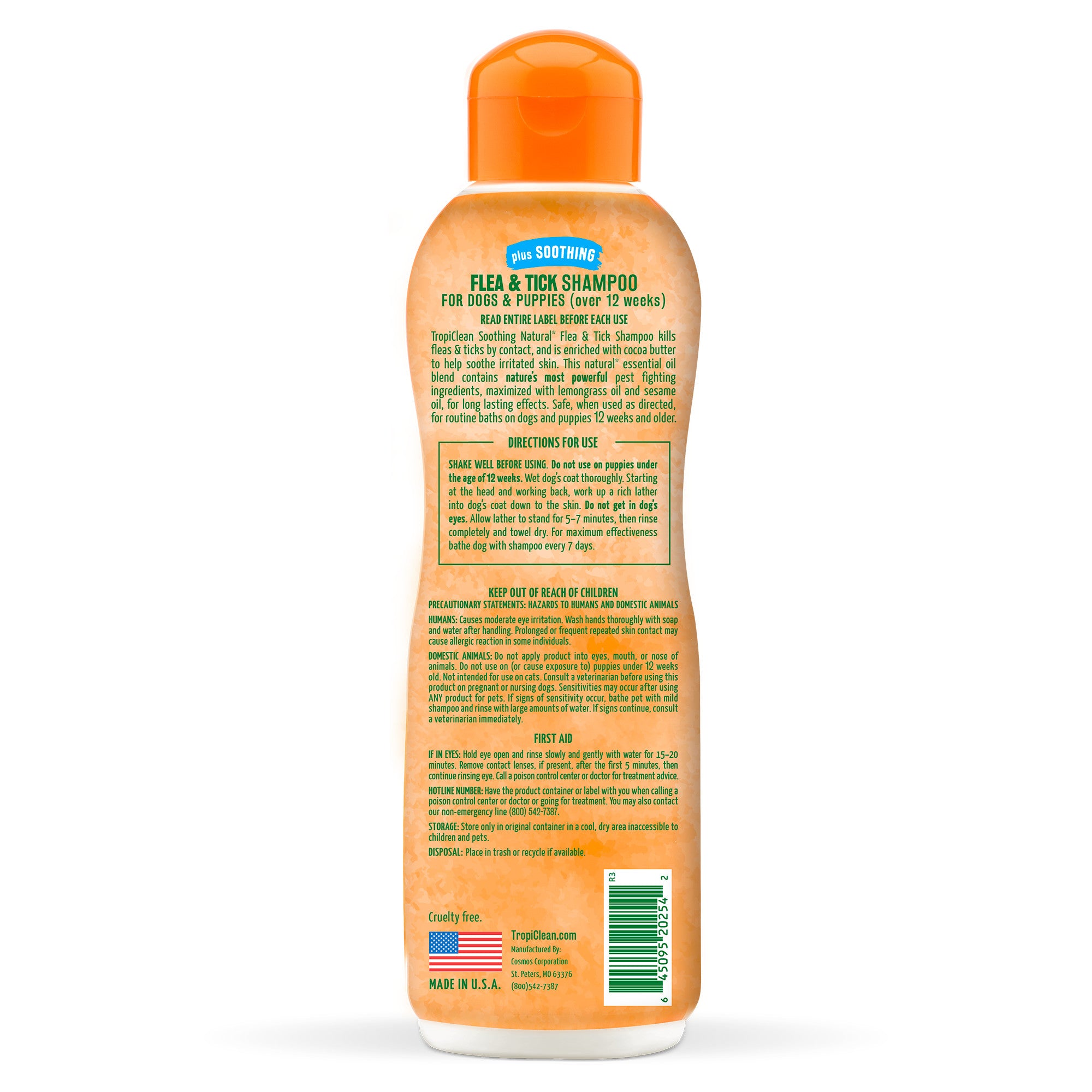 TropiClean Soothing Natural Flea and Tick Dog Shampoo | Natural Flea and Tick Prevention for Dogs | Made in the USA | 20oz - - Image 3 | Pure Spaw