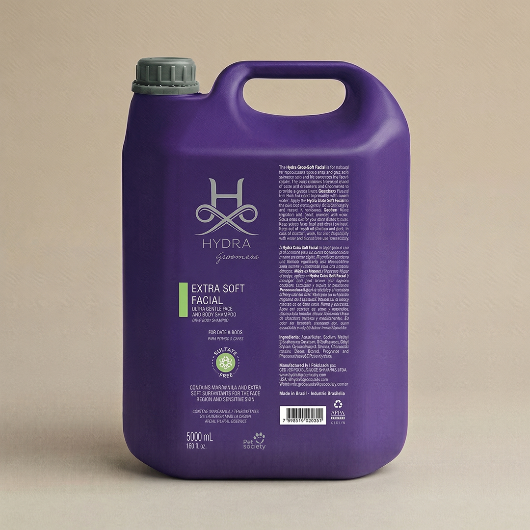 Hydra Groomers Extra Soft Facial Shampoo 5000ml - Professional Pet Grooming Product | Pure Spaw