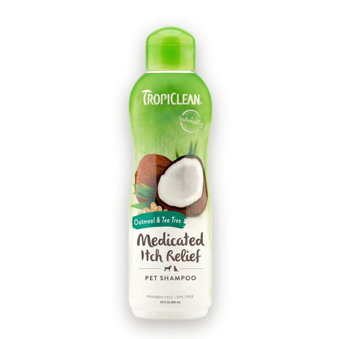 TropiClean Oatmeal & Tea Tree Medicated Itch Relief Shampoo