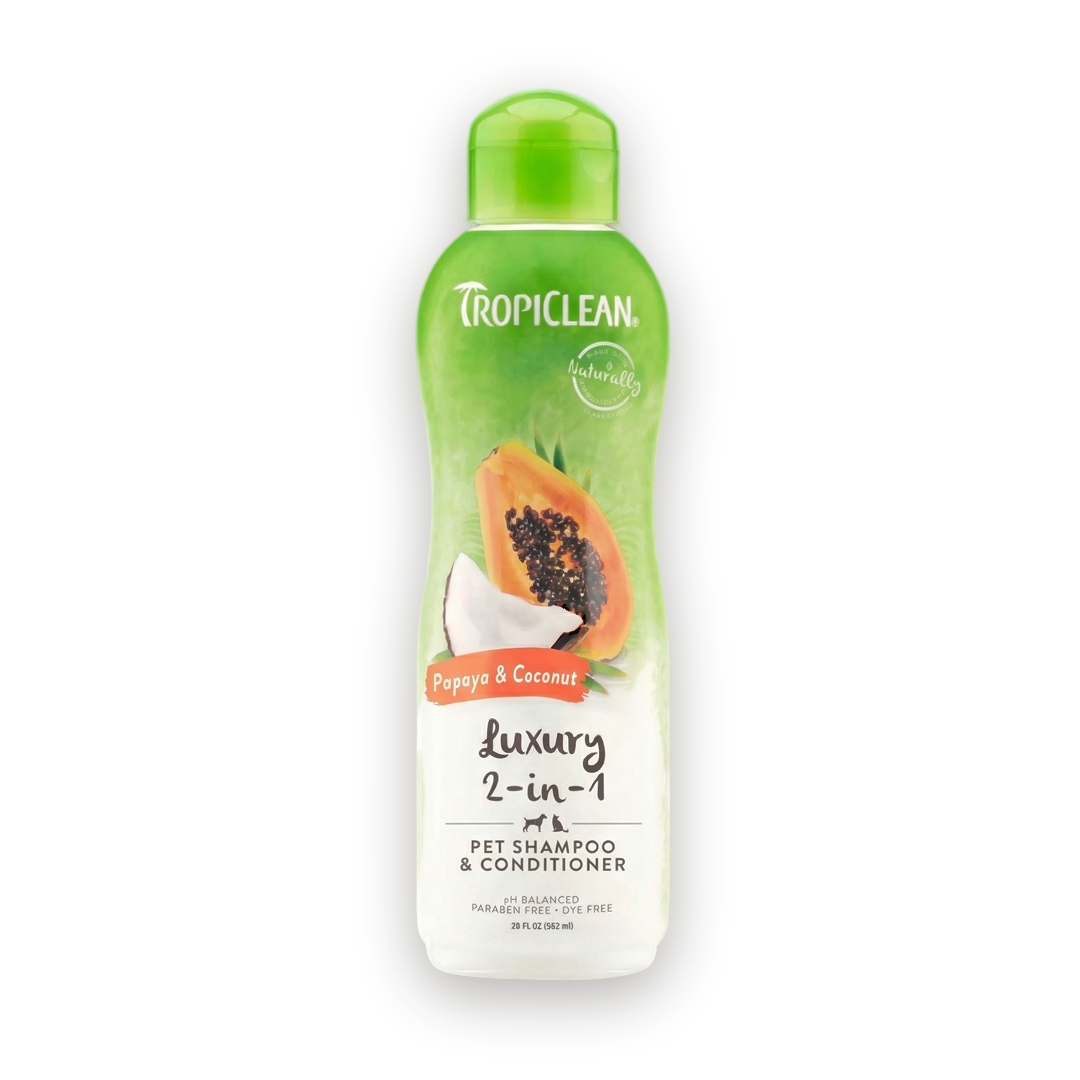 TropiClean 2-in-1 Papaya & Coconut Dog Shampoo and Conditioner