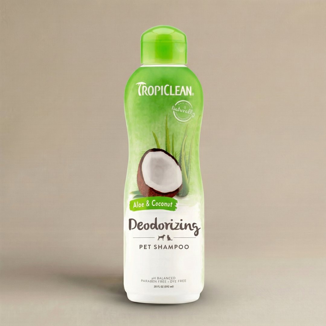 TropiClean Aloe & Coconut Deodorizing Dog & Cat Shampoo - Professional Pet Grooming Product | Pure Spaw